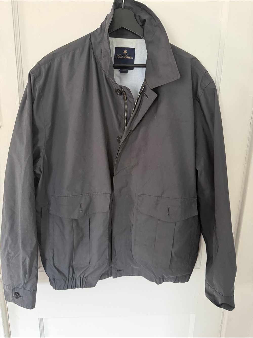 Brooks Brothers Men's Gray Lightweight Shirt Jacket
